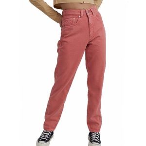 Ragged Priest Blossom Coral Mom Jeans